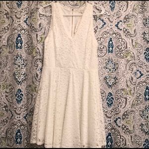 NWT White lace skater dress. bridal shower prom